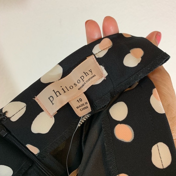 Philosophy Random Dot Print Pencil Skirt - Picture 7 of 8